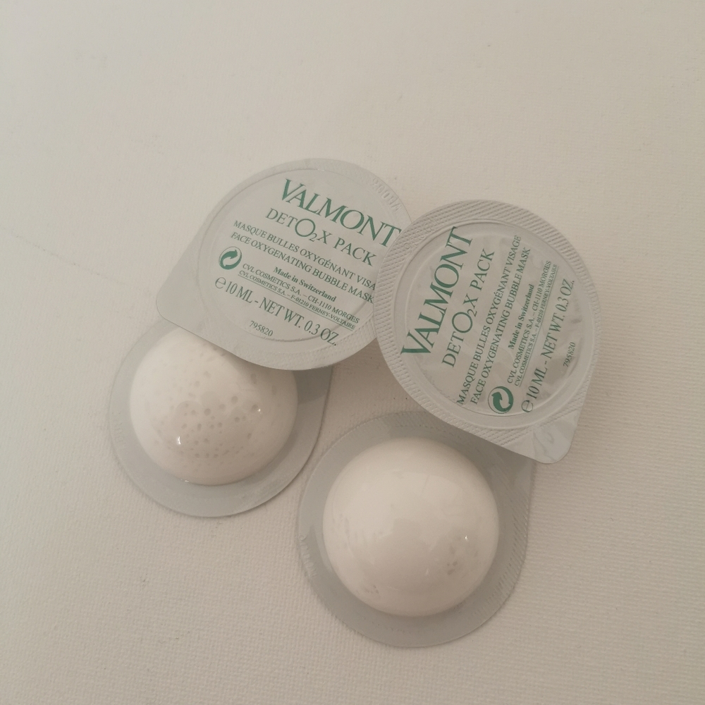 4 pcs Valmont DETO2X PACK Oxygenating Bubble Mask